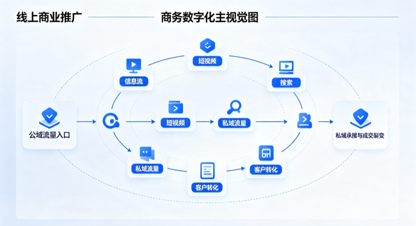 大田县线上商业推广怎么做？全域流量闭环搭建与低成本转化实战指南